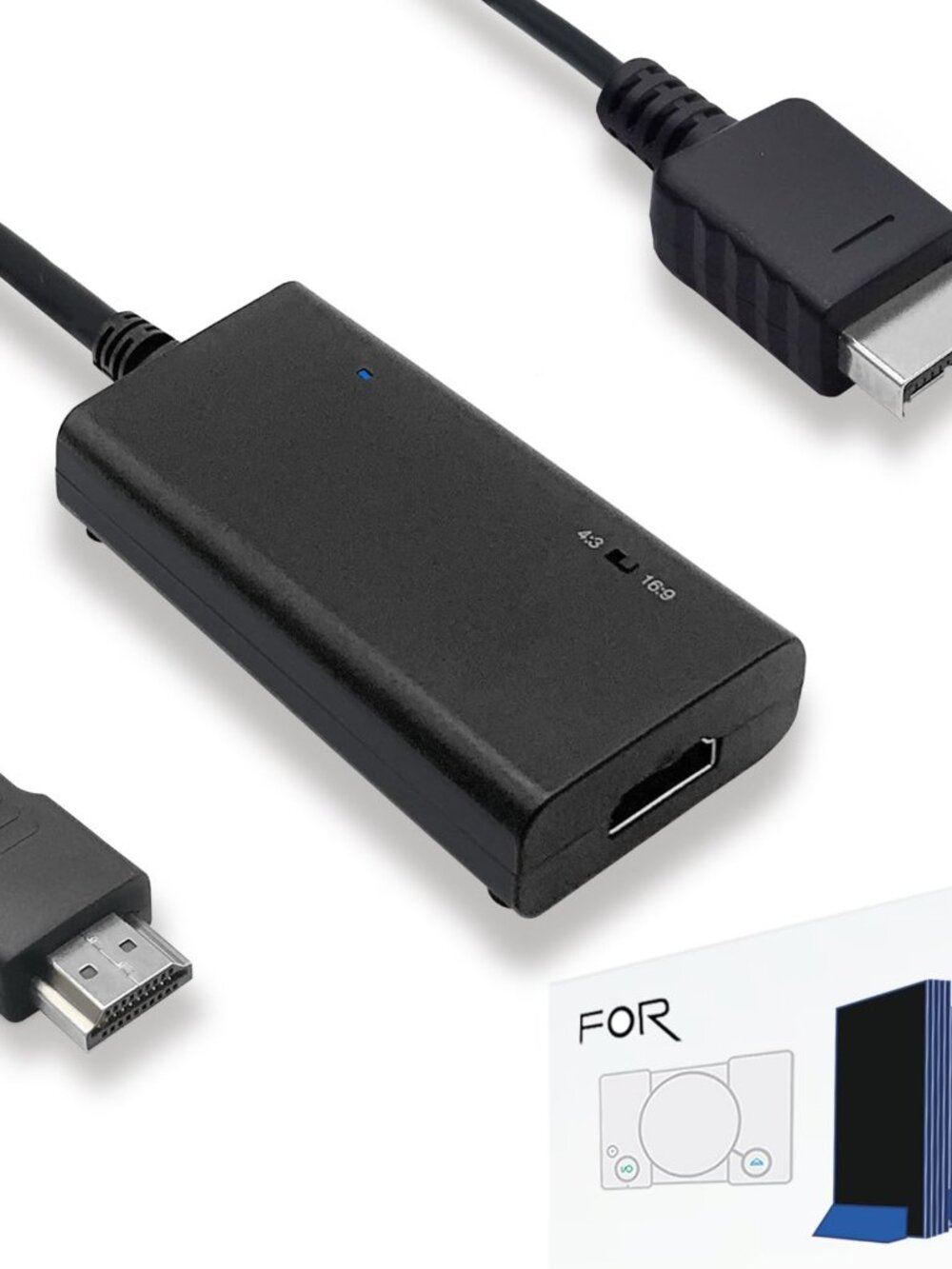 LEVELHIKE HDMI Cable for PS2/PS1 | True RGB Signal Output